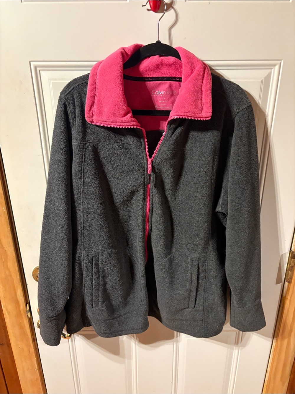 Calvin Klein Zipper & Pockets Coat Super Soft  Undersized Size 2X Fits XLarge